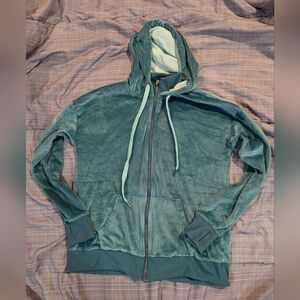 Lularoe M Cozy Velour Bethany Zip-up